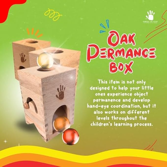 OAK PERMANENCE BOX SENSORY MONTESSORI TOYS - Image 3