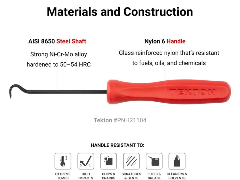TEKTON Pointed Pick and Hook Set (9-Piece) | PNH90004 | Made in USA - Image 4
