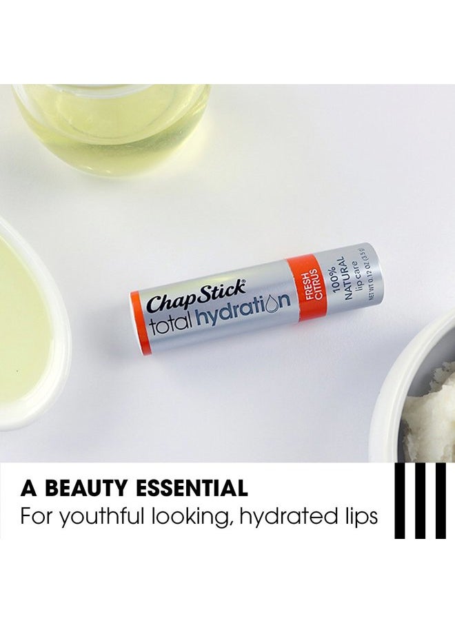 chapstick Total Hydration (Fresh Citrus Flavor, 0.12 Ounce) Flavored Lip Balm Tube, Natural Age Defying Lip Care, Clinically Proven  - Image 5