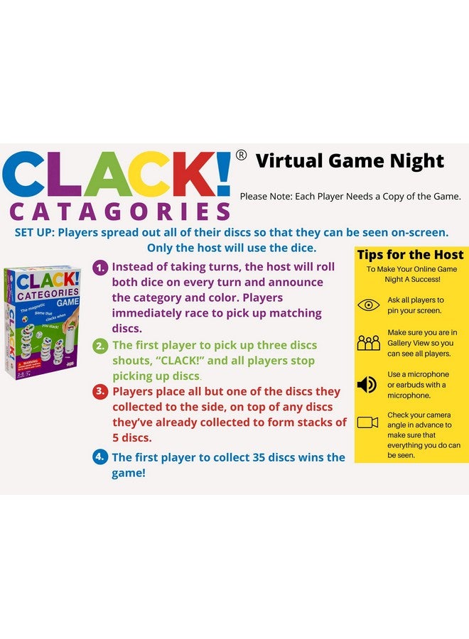 Amigo Clack Categories Kids Magnetic Stacking Game For Ages 7+ - Image 4