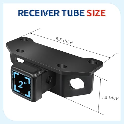 XPHAZZ Trailer Tow Hitch Compatible with Lexus GX460 2010-2024, 2-Inch Hitch Receiver, Including Adjustment Plate - Image 2