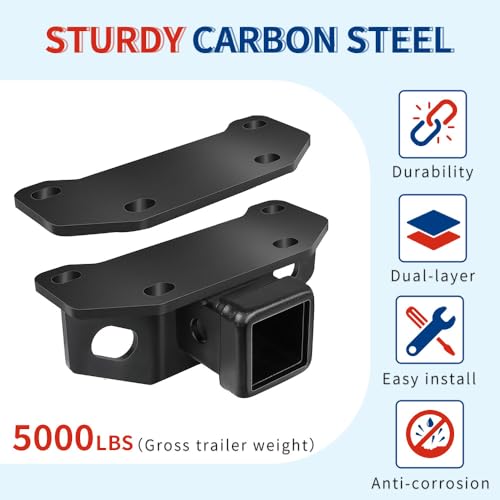 XPHAZZ Trailer Tow Hitch Compatible with Lexus GX460 2010-2024, 2-Inch Hitch Receiver, Including Adjustment Plate - Image 3
