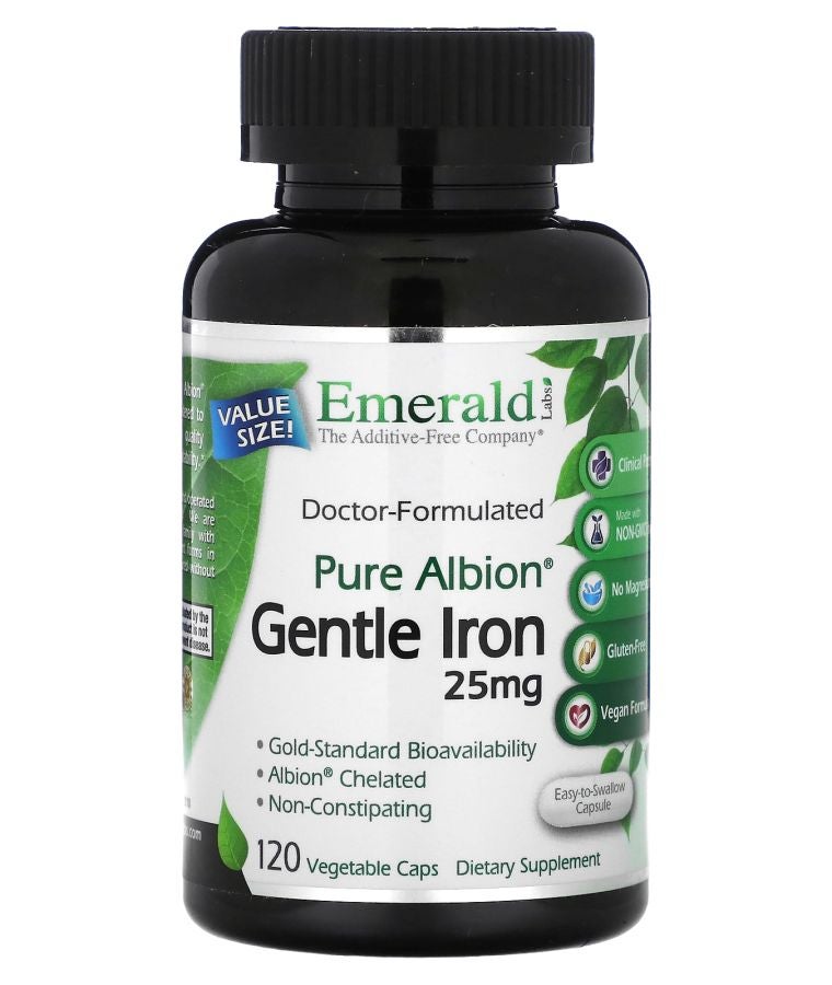 Pure Albion Gentle Iron 25 mg 120 Vegetable Caps