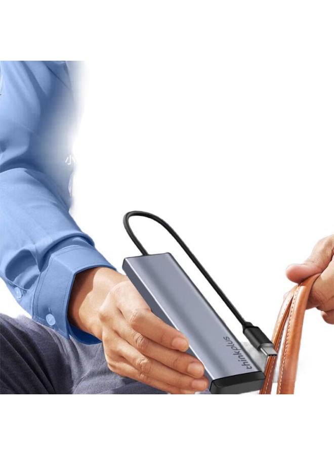 Thinkpad Lenovo Type-C Splitter Adapter Hub Converter Laptop Expansion Dock Usb Extension Cable Usb3.0 Expansion Dock Lc04B 0.25M Metal - Image 2