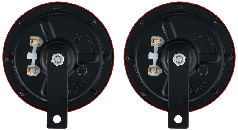 Hella 003.399-841 Red Grill Supertone Horn ( 12V,300/500 Hz,105 - 118 dB @ 2m) - Image 2