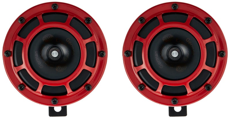 Hella 003.399-841 Red Grill Supertone Horn ( 12V,300/500 Hz,105 - 118 dB @ 2m) - Image 4
