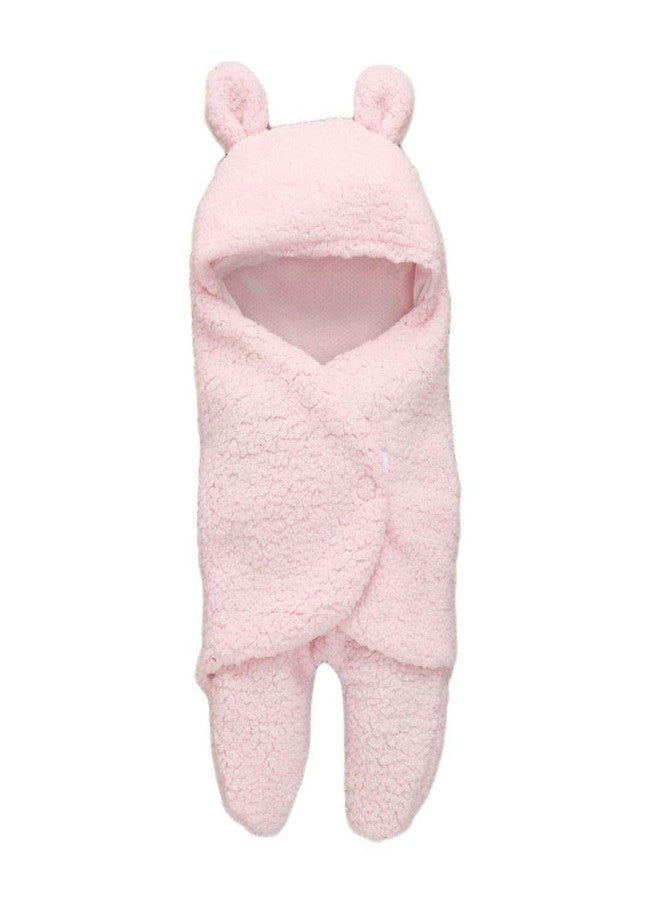 First Kick Fleece Baby Blankets New Born Pack of Hooded Supersoft Wearable Wrapper Cum Baby Sleeping Bag For Babies (70 Cm X 76 Cm, 0-6 Months) Lightweight, Ivory - Image 2