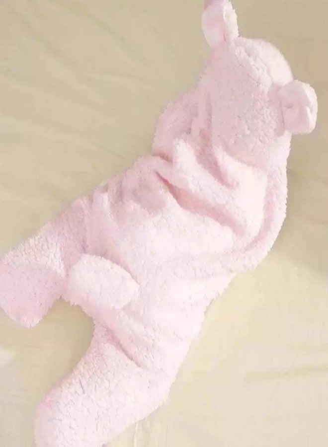 First Kick Fleece Baby Blankets New Born Pack of Hooded Supersoft Wearable Wrapper Cum Baby Sleeping Bag For Babies (70 Cm X 76 Cm, 0-6 Months) Lightweight, Ivory - Image 5