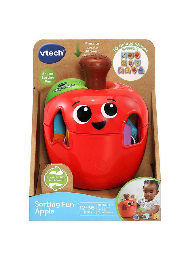 vtech تفريز المتعة مع التفاح، لعبة فرز الأشكال، لعبة تعليمية، هدية عيد ميلاد للأطفال - Image 1