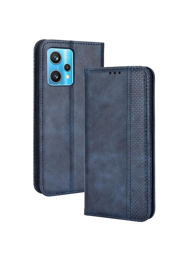 S-TOP Case For OPPO Realme 9 5G Global / 9 Pro Magnetic Buckle Retro Texture Leather Phone Case - Image 1