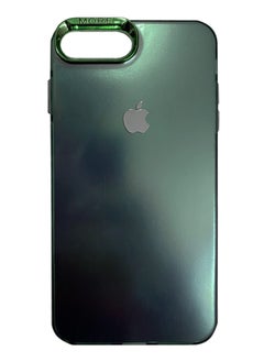 7 Plus Case With High Quality Hard Acrylic Shockproof And Rubber Frame, Colorful Anti-Fingerprint Back Protective Shell Cover For Iphone 7 Plus - Green