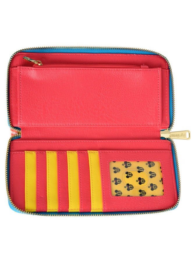 Loungefly Disney Mickey Minnie Mouse Tie Dye Faux Leather Wallet Zip Around Clutch - Image 4