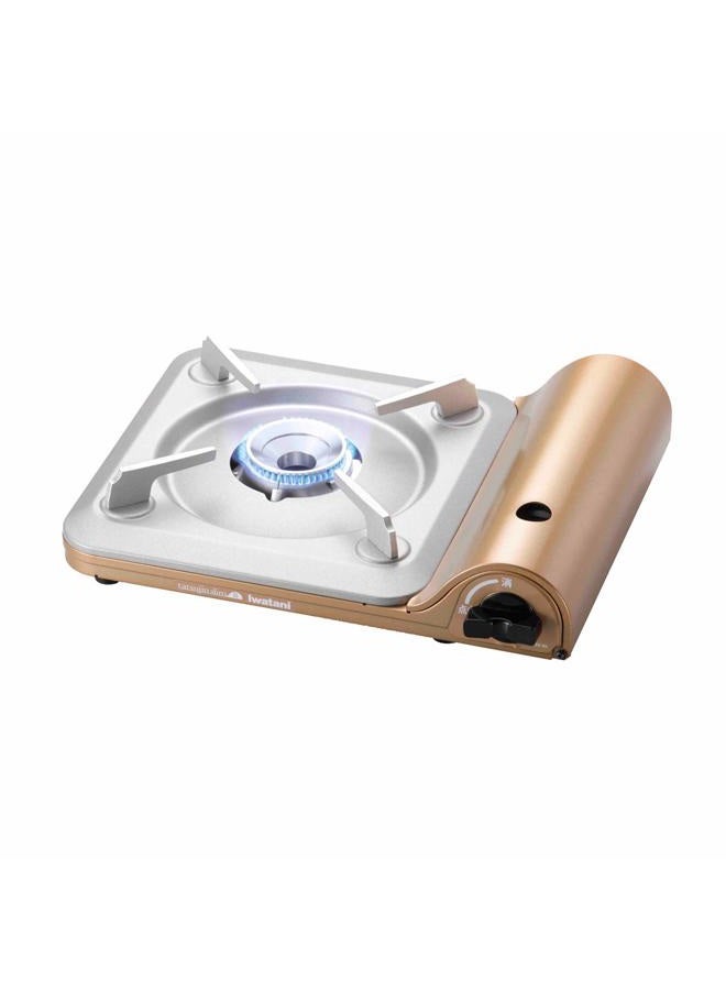 Iwatani Portable Gas Stove, Slim Butane Cooker for Outdoor Camping and Home, Made in Japan - Image 1