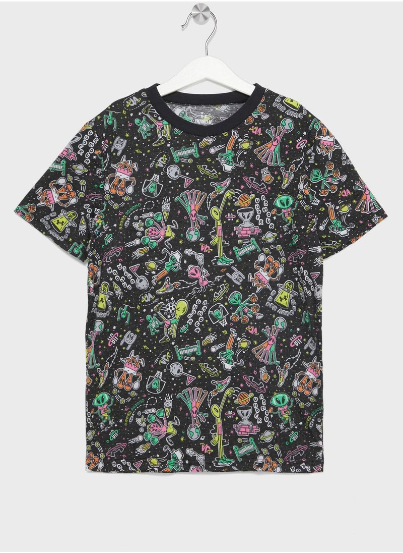 UNDER ARMOUR - Boys' Alien All Sports Short Sleeve T-Shirt - Image 1