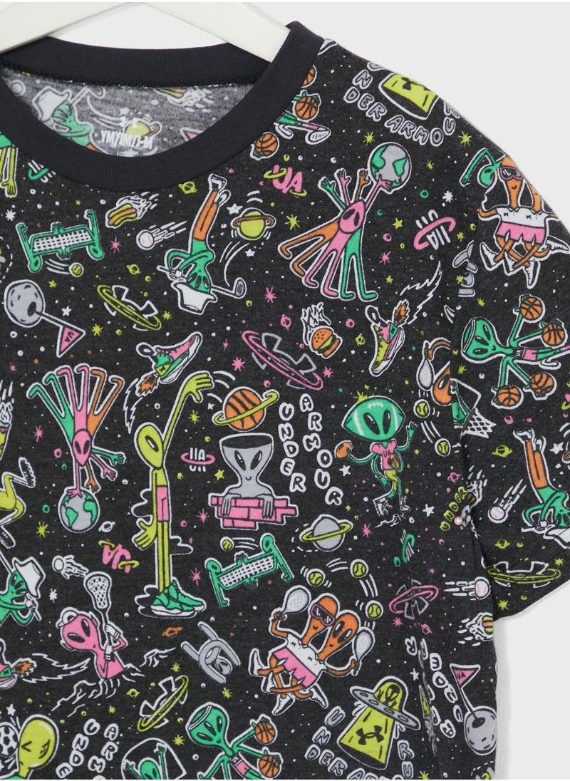UNDER ARMOUR - Boys' Alien All Sports Short Sleeve T-Shirt - Image 1