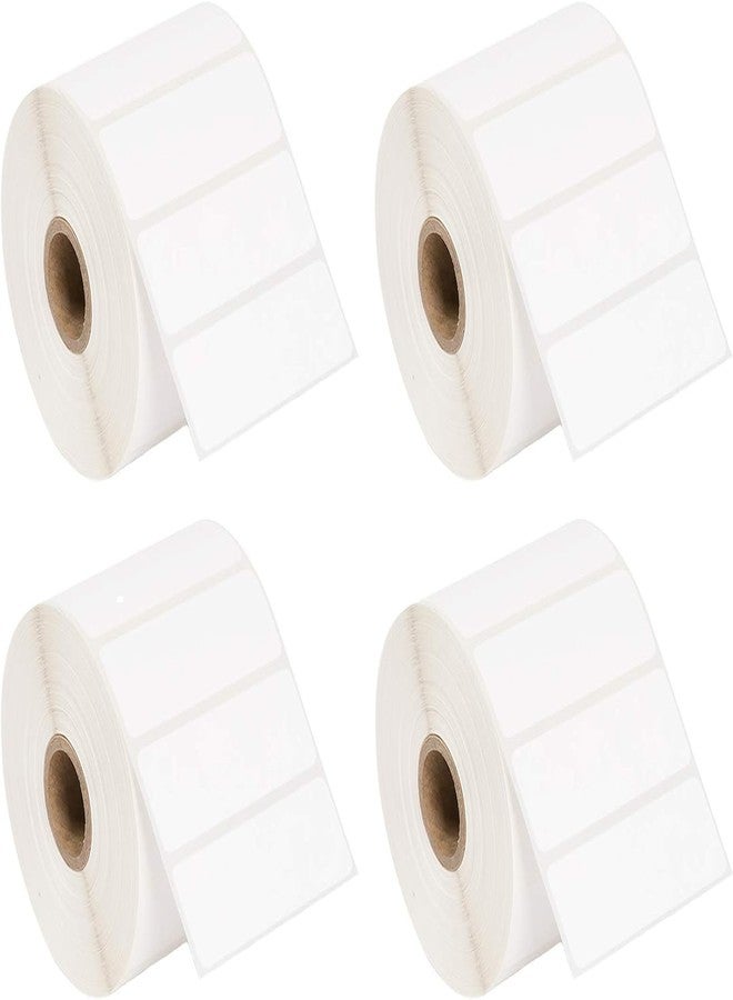 True-Ally 50x15 Direct Thermal Barcode Label Sticker - 50mm x 15mm - 2000 Labels Per Roll - White Self Adhesive Sticker for Printing Barcoding (4 Roll per Pack (8000 Labels)) - Image 1