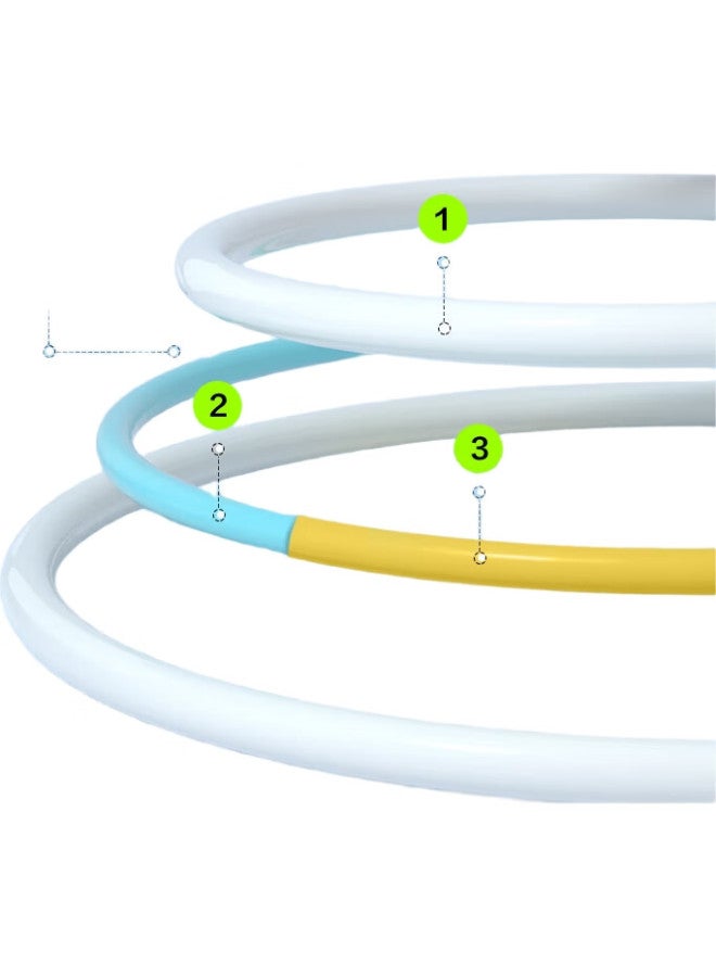 Deli (Deli) & Angenait Student Three-Section Training Jump Rope Middle School Sand Section Wear-Resistant Orange - Image 1