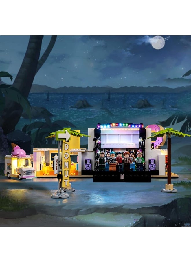 VONADO LED Light Kit for Lego BTS Dynamite 21339, DIY Lego BTS Lights Compatible with Lego 21339 (NO Lego Building Kit), Creative Decor Lighting for BTS Lego (Only Light Set)