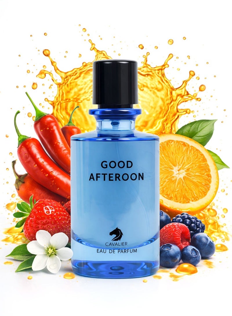 كافاليير بيرفيوم عطر رجالي فاخر، كافالير جود أفترنون، أو دو بارفان، 100 مل | عطر رجالي يدوم طويلًا | نفحات حمضية ومنعشة وحارة وعنبرية - Image 1