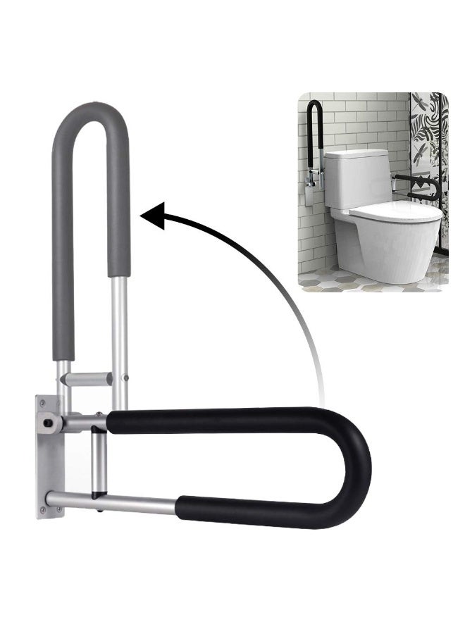Dovva Handicap Grab Bars Rails 23.6 Inch Toilet Handrails Bathroom Safety Bar Hand Support Rail Handicapped Handrail Accessories for Seniors Elderly Disabled Mounted Bath Grips - Image 1