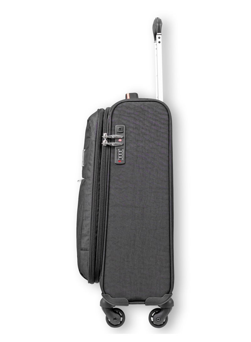 ريفلكشين حقيبة سفر بعجلات قابلة للتمدد وقفل  مقاس  بوصة أسود - Image 3