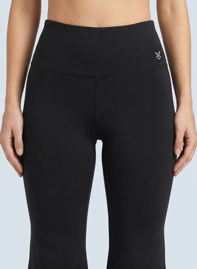 Cardio Bunny black High-Waist Bootcut Active Pants for Women | Best Price UAE