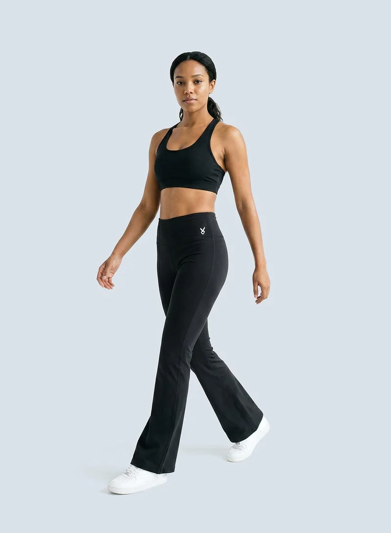 Cardio Bunny black High-Waist Bootcut Active Pants for Women | Best Price UAE