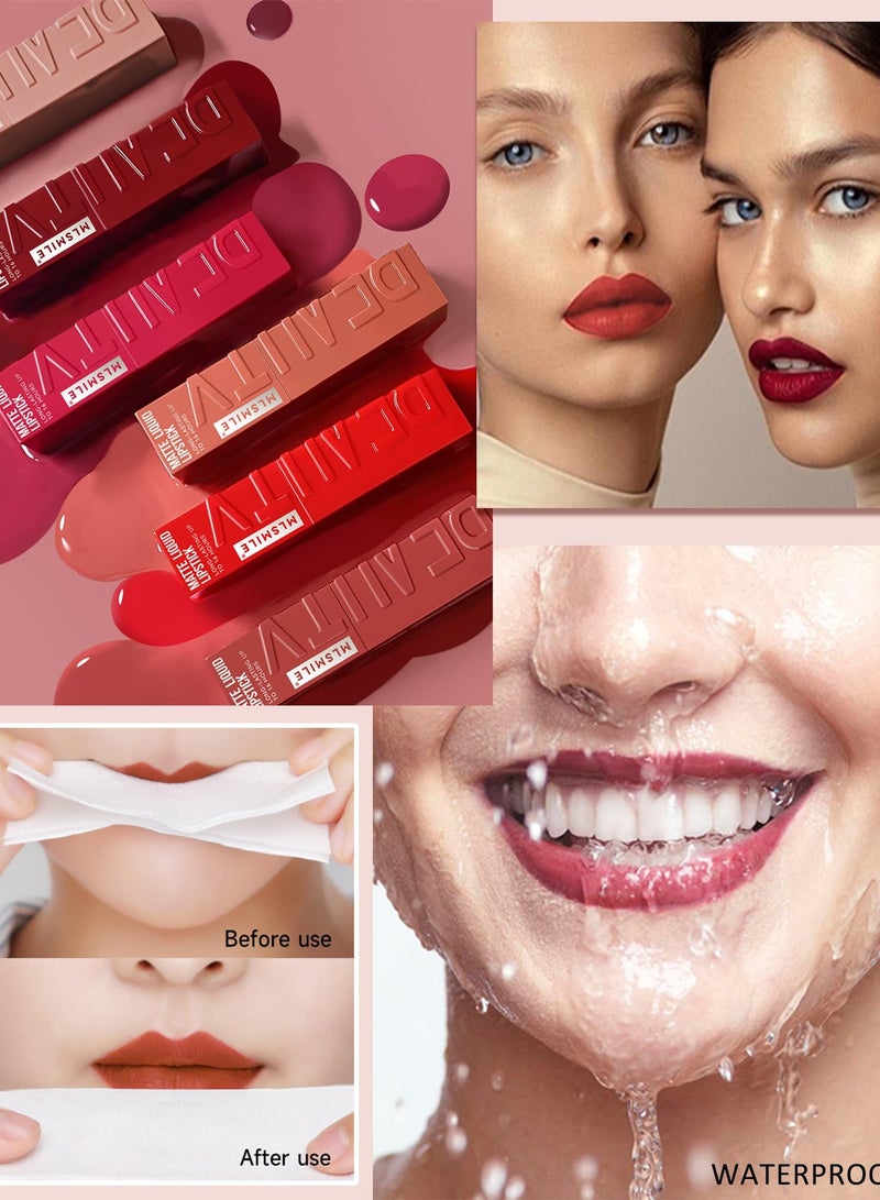 Excefore 3 Pcs Matte Liquid Lipstick, for Girls and Women - Image 4