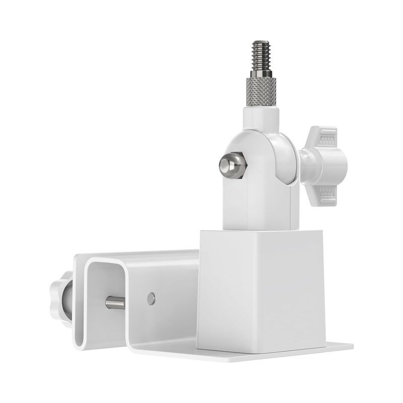 Holicfun Universal Solar Panel Gutter Mount for Ring, Arlo, Eufy, Wyze, Reolink Solar Panels and More (White) - Image 1