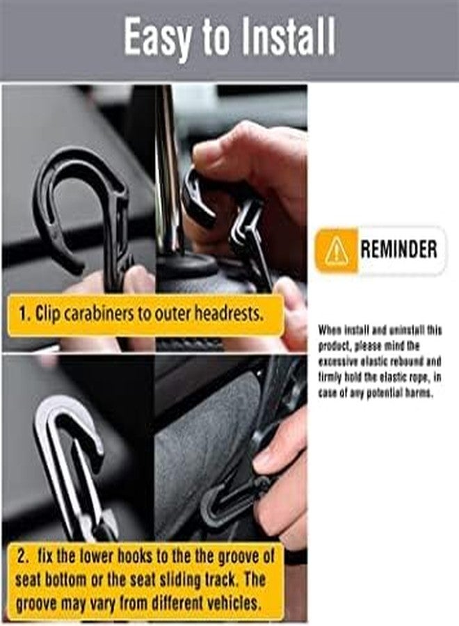 Portible Car mesh Organizer, seat Back, mesh Bag, Rear seat Barrier, Children’s pet Dog, Holder Car Storage Netting Pouch - Image 4