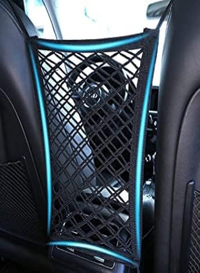 Portible Car mesh Organizer, seat Back, mesh Bag, Rear seat Barrier, Children’s pet Dog, Holder Car Storage Netting Pouch - Image 1