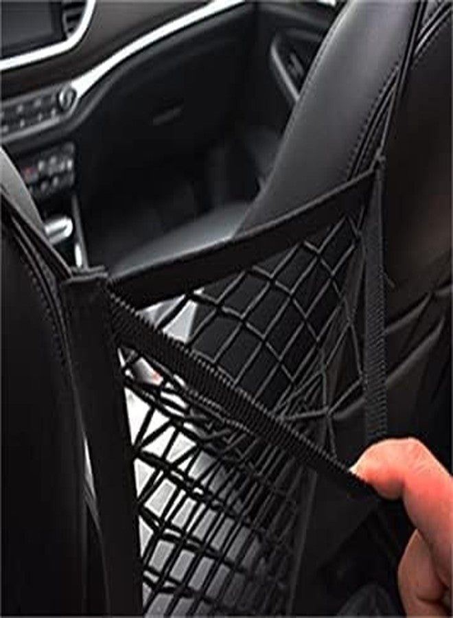 Portible Car mesh Organizer, seat Back, mesh Bag, Rear seat Barrier, Children’s pet Dog, Holder Car Storage Netting Pouch - Image 3