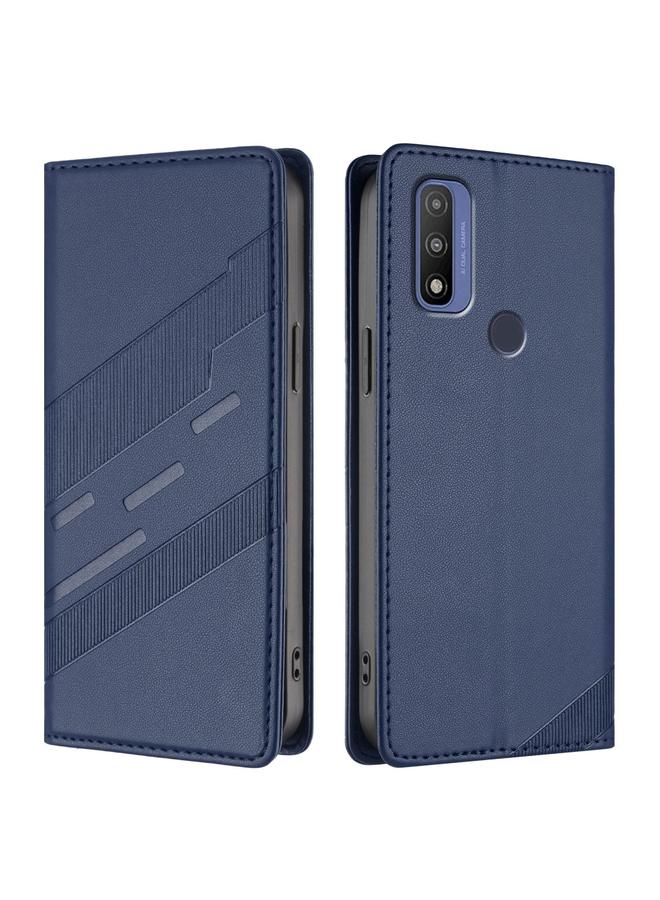 S-TOP Case For Motorola Moto G Pure Embossed Multi-functional Wallet Retro Leather Phone Case - Image 2