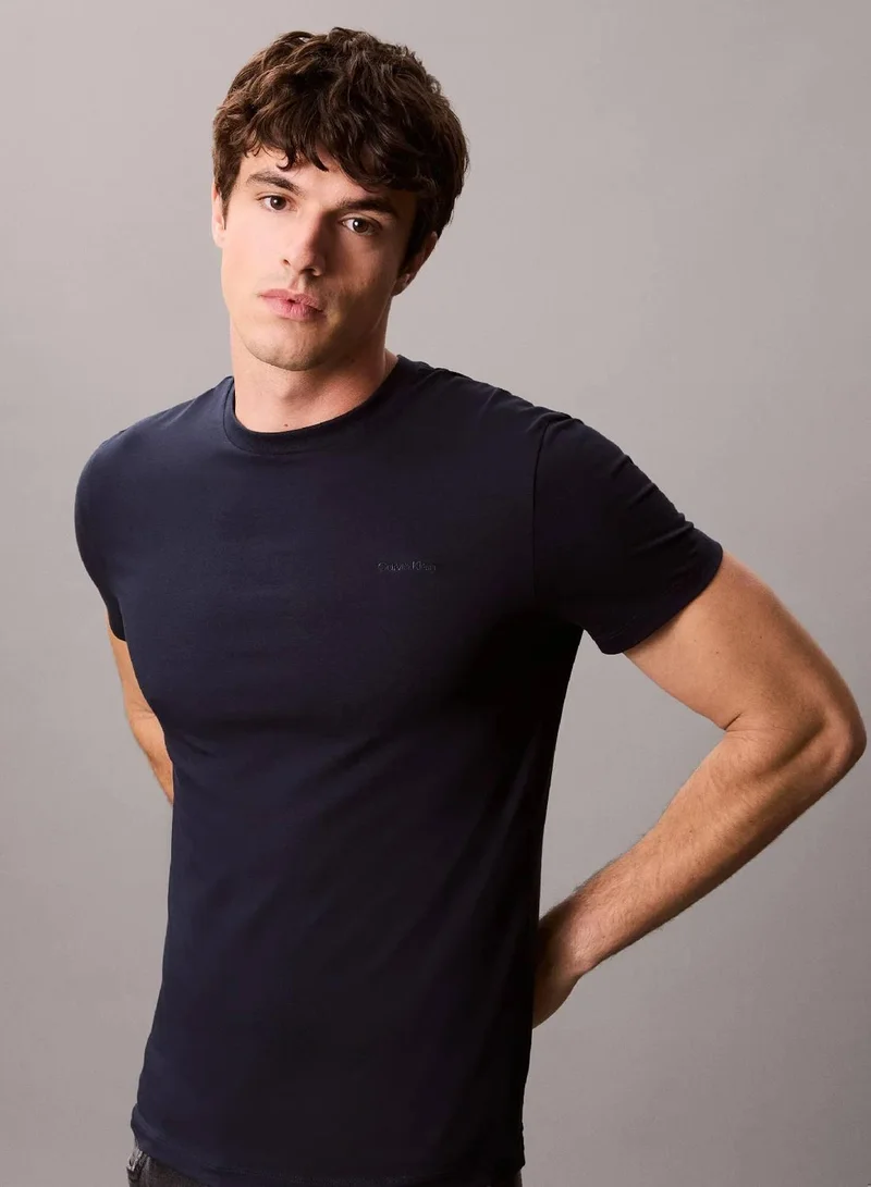 CALVIN KLEIN Dark Sapphire Slim T-shirt for Men | Best Price UAE