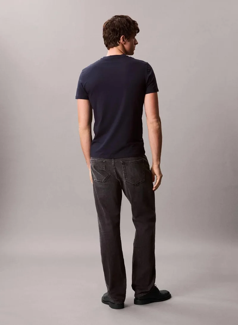 CALVIN KLEIN Dark Sapphire Slim T-shirt for Men | Best Price UAE