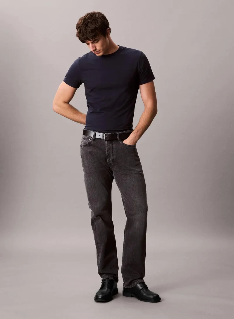 CALVIN KLEIN Dark Sapphire Slim T-shirt for Men | Best Price UAE