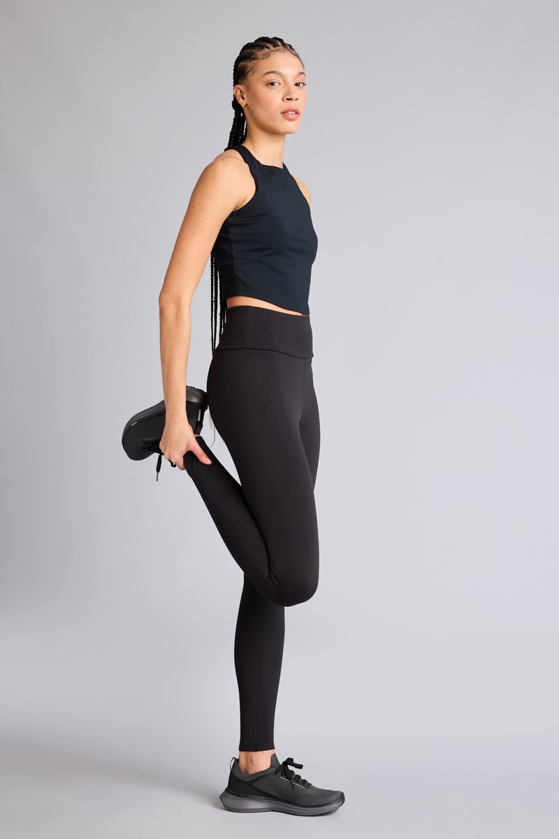 DeFacto Black Woman Soft Fleece Lined Sport Leggings Casual - Image 1