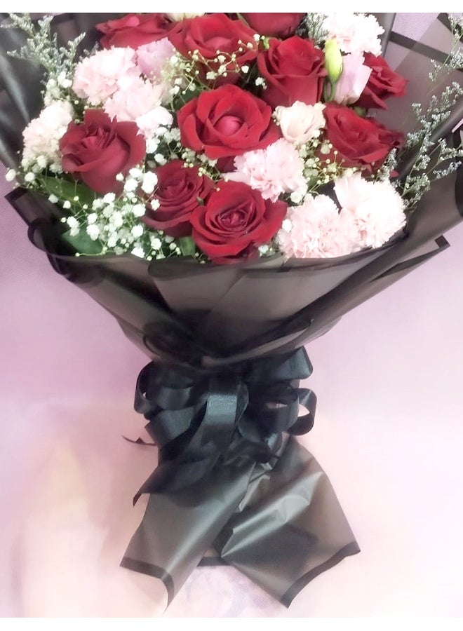 Carmel Flowers Mixed Black Wrapping Bouquet - Image 3