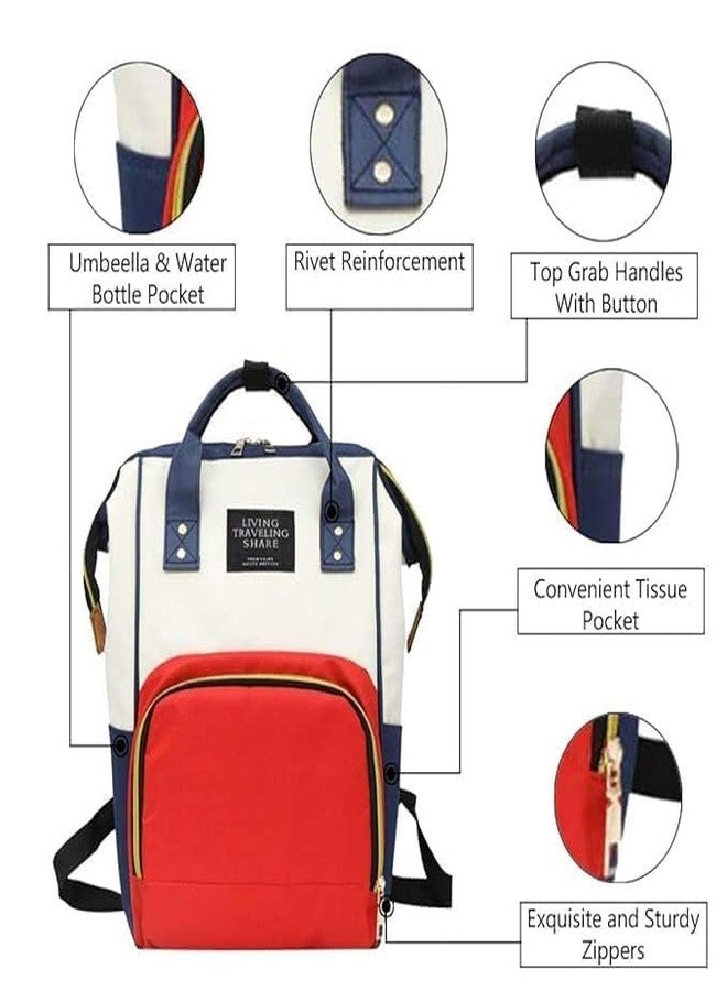 MASHUR FAB MASHUE FAB Baby Bag Large Capacity Diaper Bag Multi-Function Waterproof Backpack Nappy - Image 3