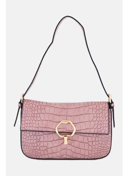 Women Textured Shoulder Bag 23 L x 12 H x 5 W cm, Mauve - pzsku/ZB09A873A22688A58DDE8Z/45/_/1737642411/f226084b-e341-40d8-bae3-48c5b69e774b