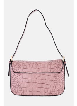 Women Textured Shoulder Bag 23 L x 12 H x 5 W cm, Mauve - pzsku/ZB09A873A22688A58DDE8Z/45/_/1737642412/b2d53642-a7dc-43da-b1eb-a8d5f9ff9e65