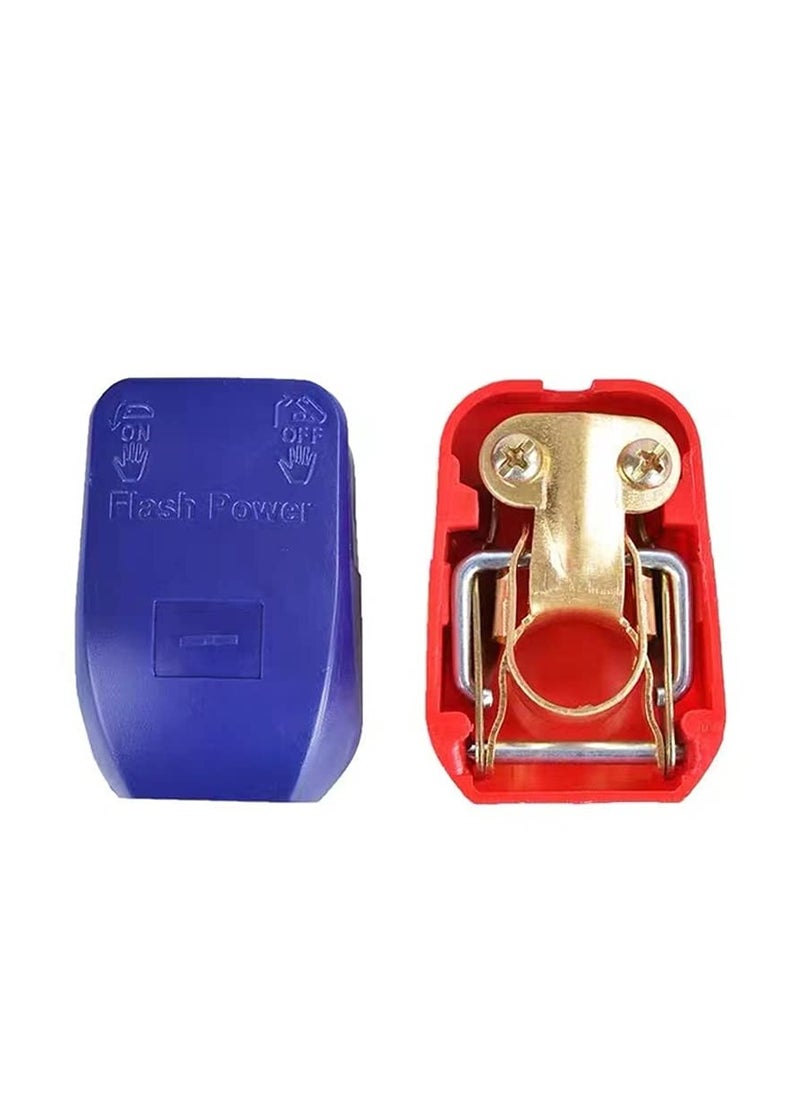 Generic Quick Release 12V Battery Terminal Clamps Connectors Set, 2 Pcs Quick Disconnect Terminals for Car Caravan Motorhome Red Blue  - Image 5