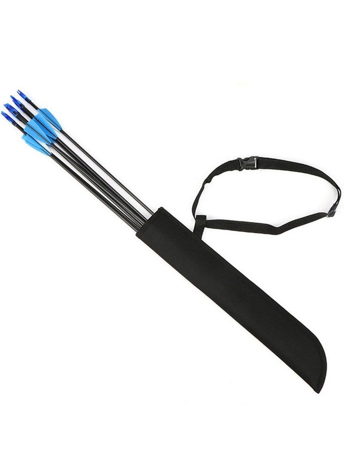 Generic Empty Archery Arrow Quiver Black Archery Arrow Holder Length 46cm Width 8cm  - Image 2