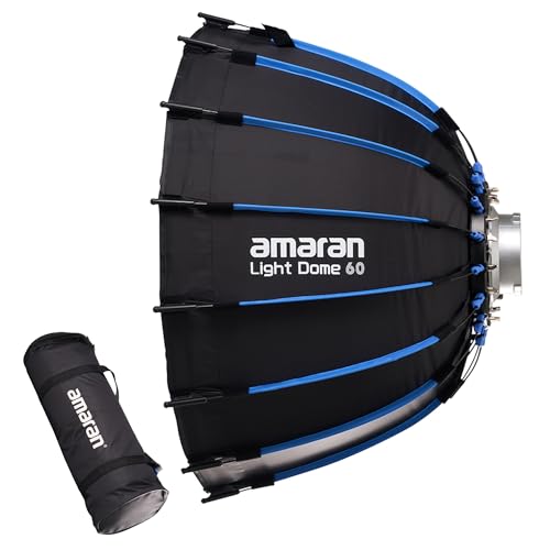 Aputure أبوتشر أماران لايت دوم بوانز ماونت موديفاير، تصميم سريع التحرير مع شبكة، طبقتان للتفريق وحقيبة حمل، متوافق مع أضواء أماران COB وتركيبات بوانز ماونت الأخرى (لايت دوم 60) - Image 1