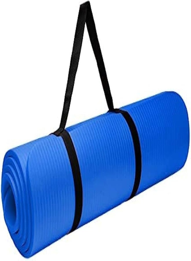 CELLEBII® Yoga Mat for Women and Men with Carrying Strap Extra Thick Exercise Mat for Workout Yoga Fitness Home Gym and Meditation, Anti Tear Anti Slip (6 mm) - Image 2