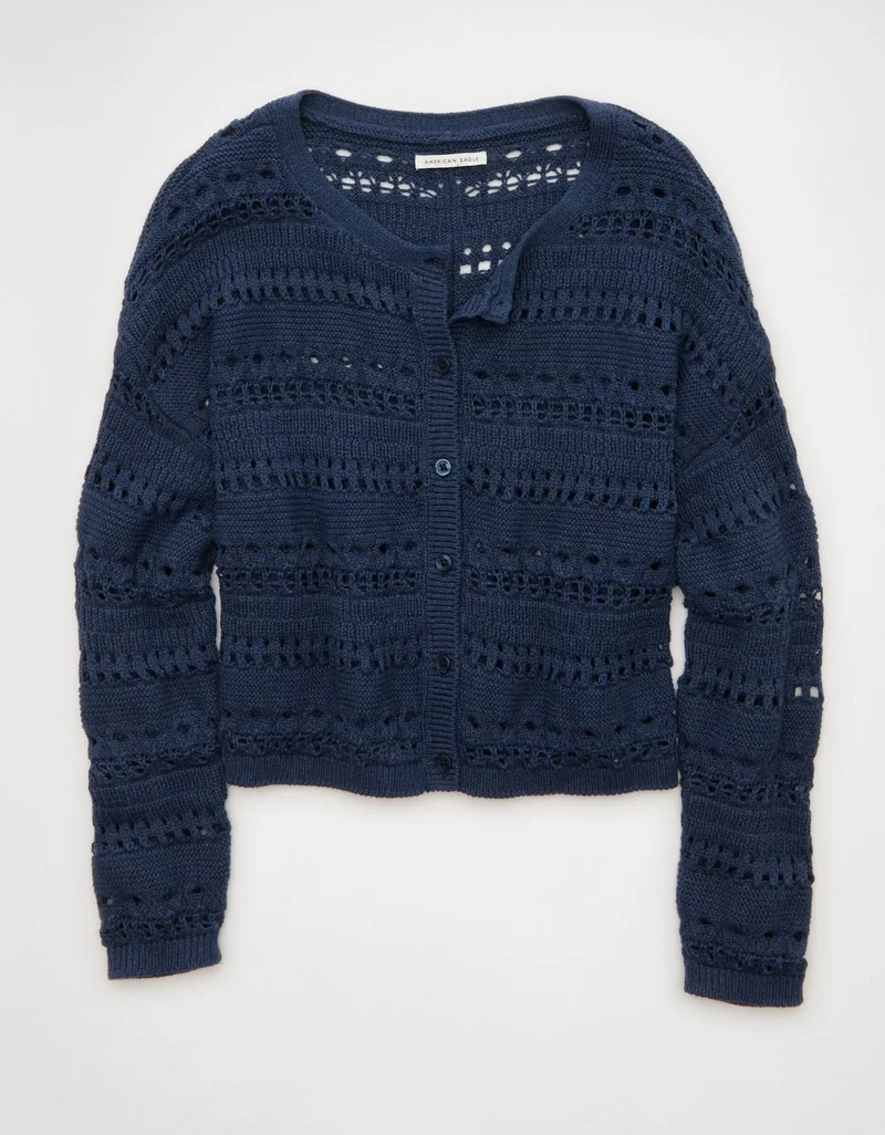 American Eagle  AE Open Stitch Cardigan for Women | Best Price UAE