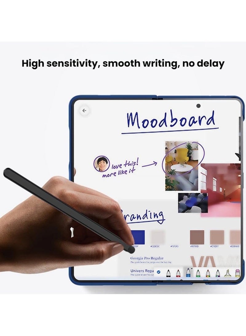 Case compatible with Samsung Galaxy Z Fold 7 5G (with S Pen), featuring a built-in pen slot and screen protector, equipped with a PC matte finish drop-resistant hard shell. - Image 2