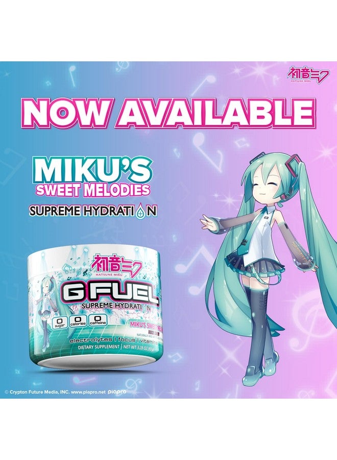 جي فيول مسحوق إلكتروليتات الترطيب G Fuel Sweet Melodies، مزيج من الماء للترطيب والطاقة والتركيز، خالٍ من السكر، مكمل غذائي خالٍ من الكافيين مع المعادن الأساسية، بنكهة الحلوى الصلبة، 3.28 أونصة (30 وجبة) - Image 2