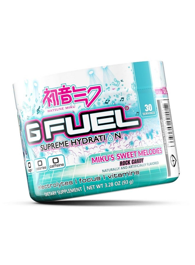 جي فيول مسحوق إلكتروليتات الترطيب G Fuel Sweet Melodies، مزيج من الماء للترطيب والطاقة والتركيز، خالٍ من السكر، مكمل غذائي خالٍ من الكافيين مع المعادن الأساسية، بنكهة الحلوى الصلبة، 3.28 أونصة (30 وجبة) - Image 4
