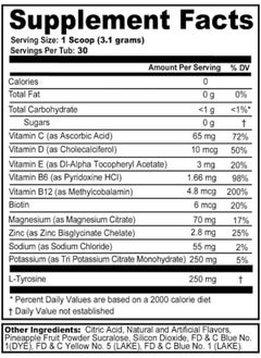 G Fuel G Fuel Sweet Melodies Hydration Electrolytes Powder, Water Mix for Hydration, Energy and Focus, Sugar Free, Zero Caffeine Supplement with Essential Minerals, Rock Candy Flavor, 3.28 oz (30 Servings)  - Image 5